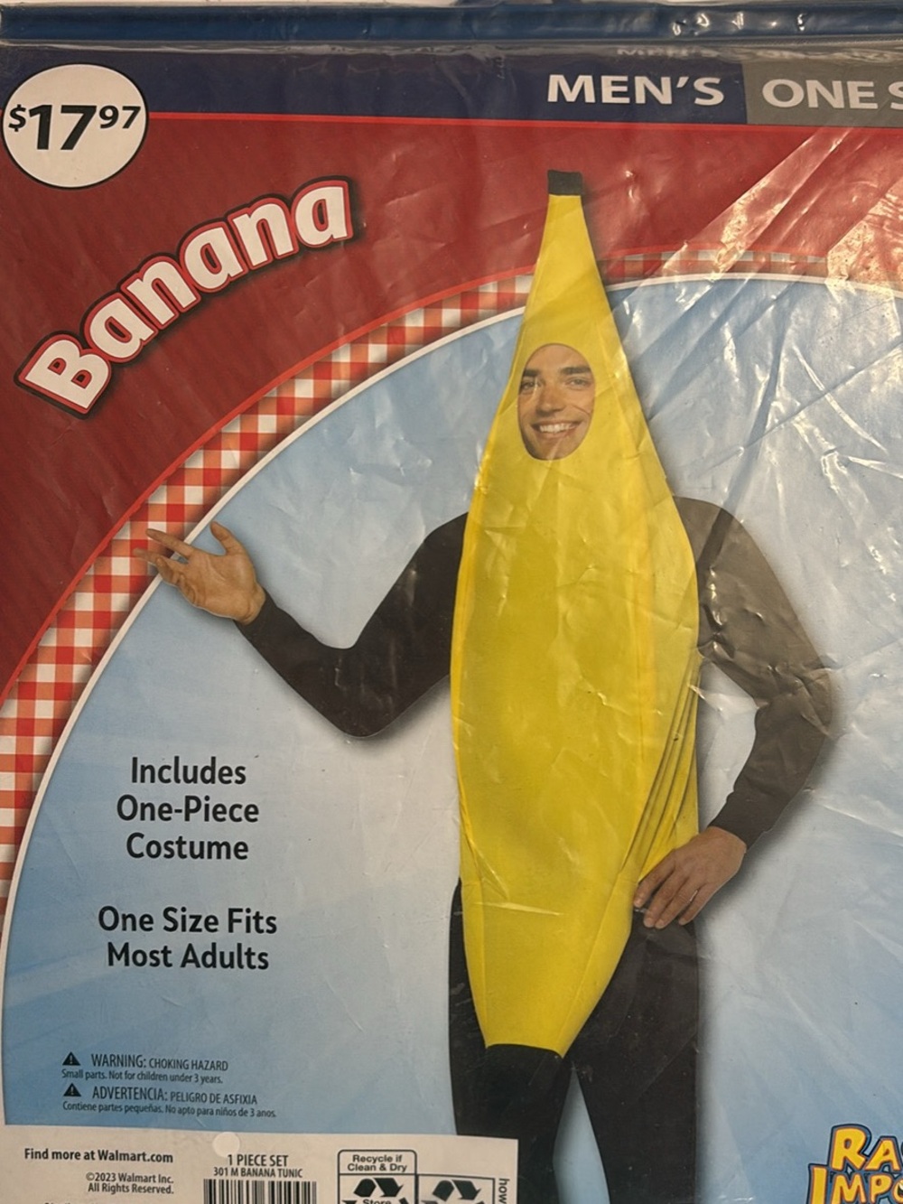 Banana One-Piece Costume - Yellow